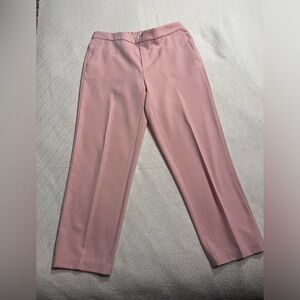 Light ballet, pink cropped slacks.